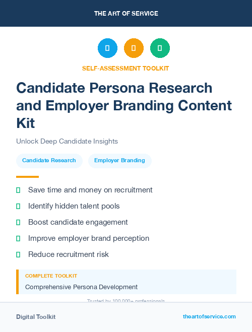 Candidate Persona Research and Employer Branding Content Kit