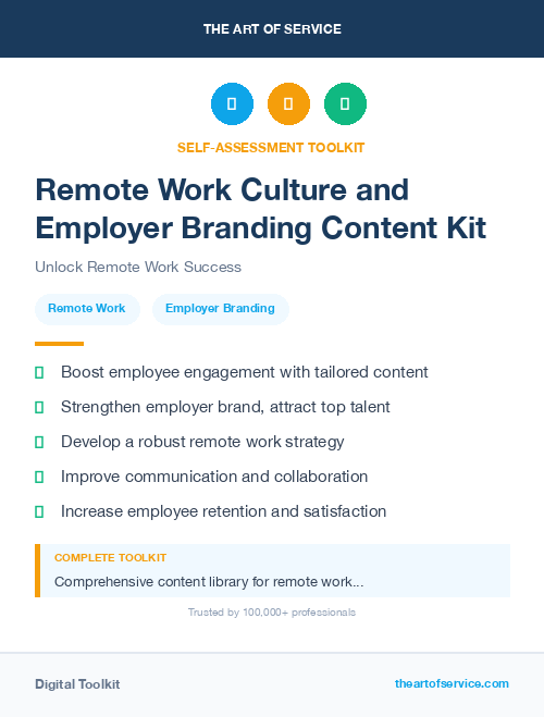 Remote Work Culture and Employer Branding Content Kit