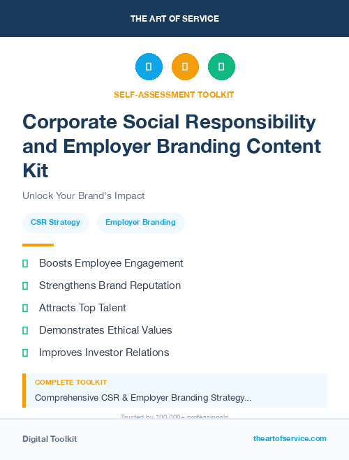 Corporate Social Responsibility and Employer Branding Content Kit