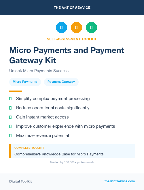 Micro Payments and Payment Gateway Kit