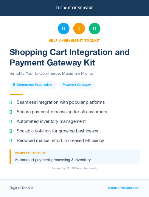 Shopping Cart Integration and Payment Gateway Kit