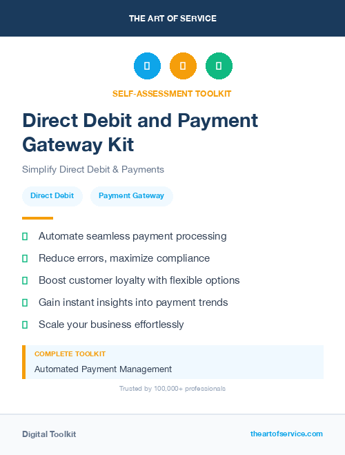 Direct Debit and Payment Gateway Kit