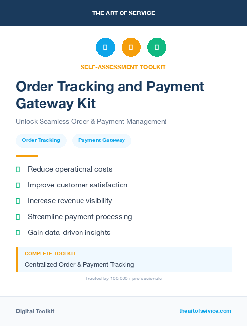 Order Tracking and Payment Gateway Kit