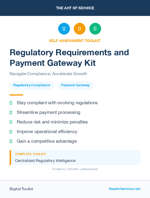 Regulatory Requirements and Payment Gateway Kit