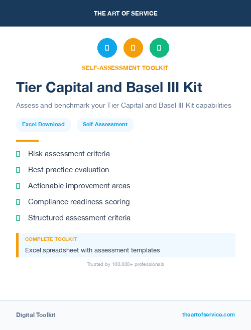 Tier Capital and Basel III Kit