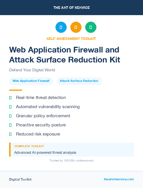 Web Application Firewall and Attack Surface Reduction Kit
