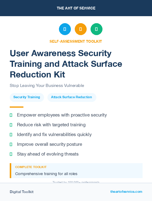 User Awareness Security Training and Attack Surface Reduction Kit