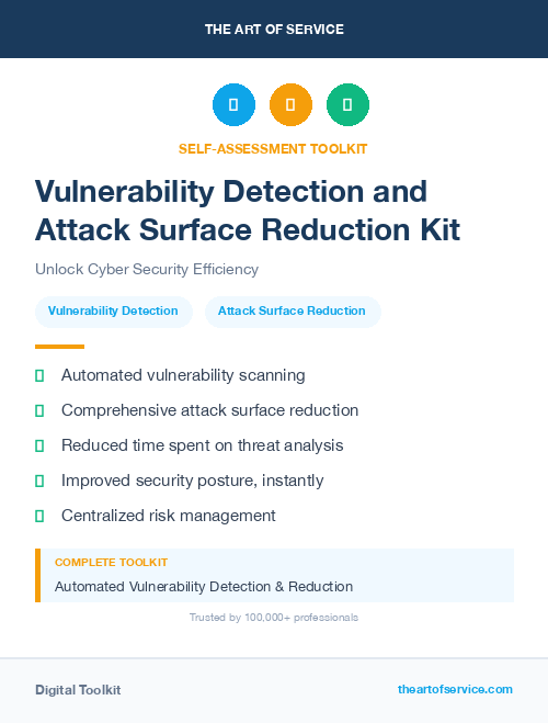 Vulnerability Detection and Attack Surface Reduction Kit