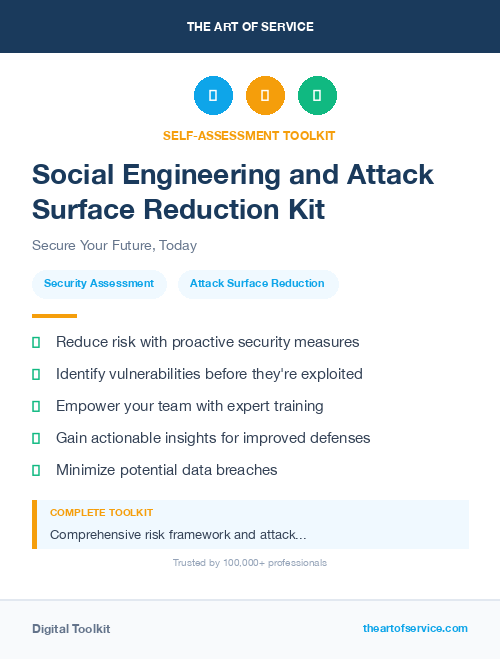 Social Engineering and Attack Surface Reduction Kit