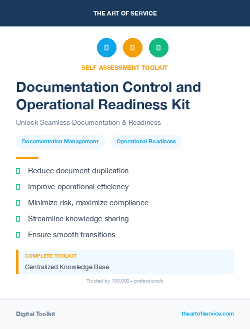 Documentation Control and Operational Readiness Kit