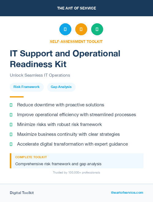 IT Support and Operational Readiness Kit
