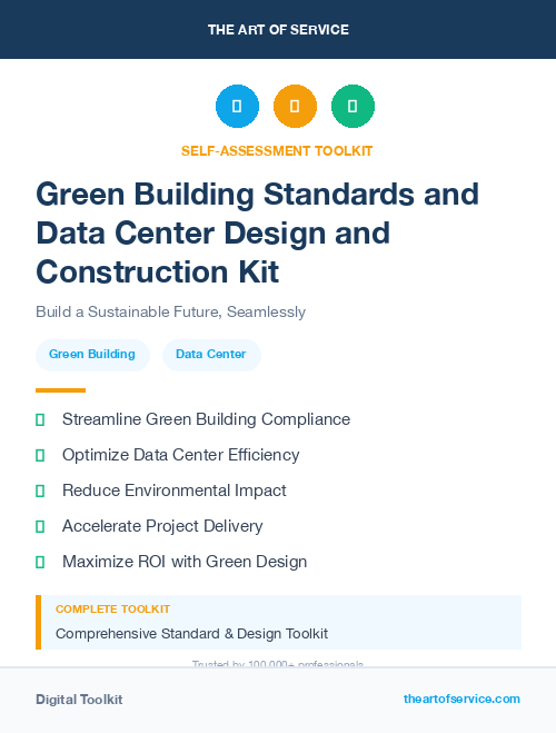Green Building Standards and Data Center Design and Construction Kit