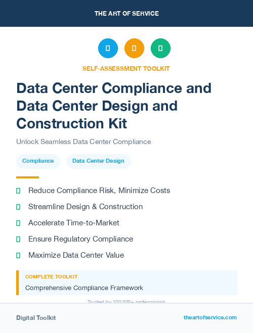 Data Center Compliance and Data Center Design and Construction Kit