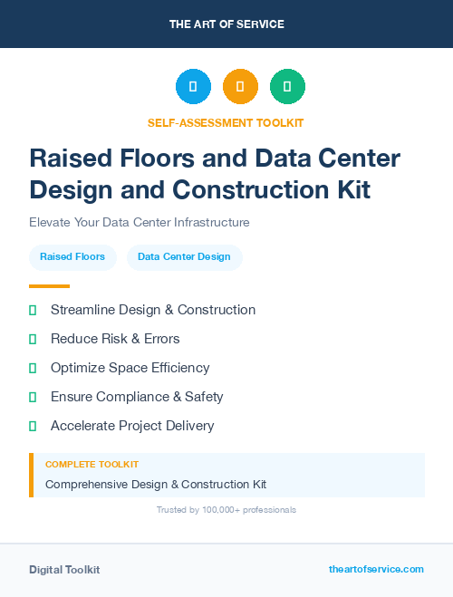 Raised Floors and Data Center Design and Construction Kit