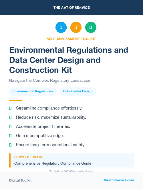 Environmental Regulations and Data Center Design and Construction Kit