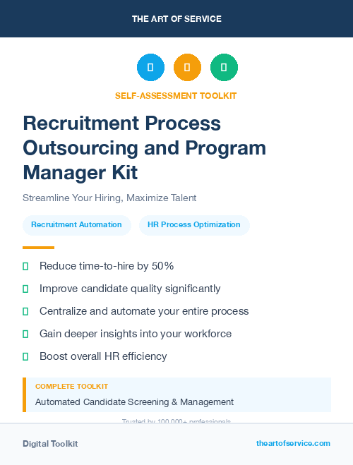 Recruitment Process Outsourcing and Program Manager Kit