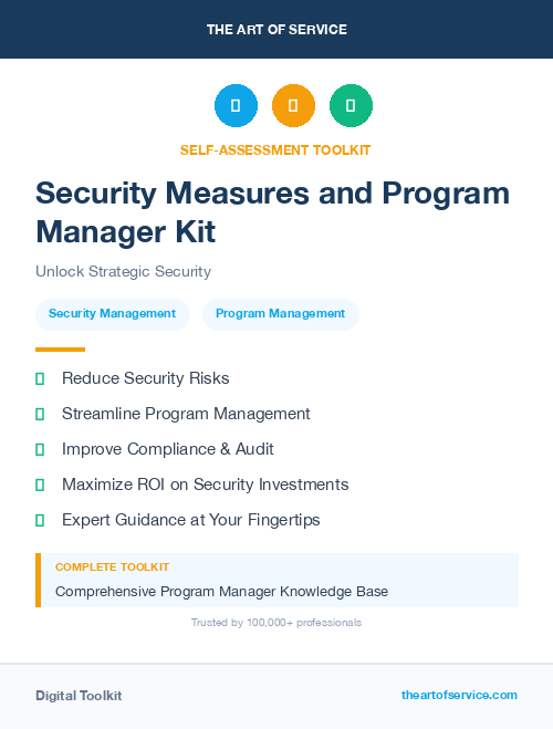 Security Measures and Program Manager Kit