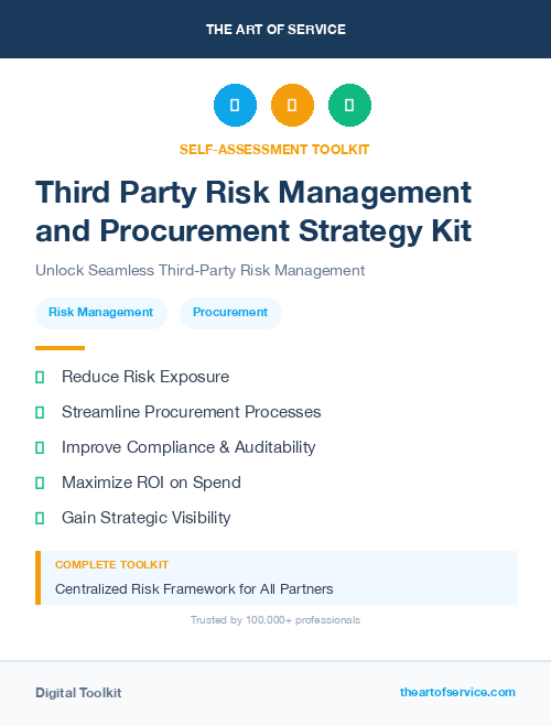 Third Party Risk Management and Procurement Strategy Kit