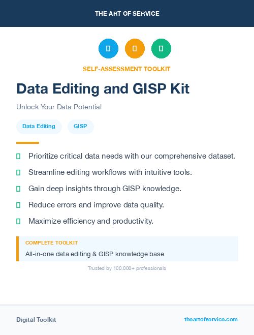 Data Editing and GISP Kit