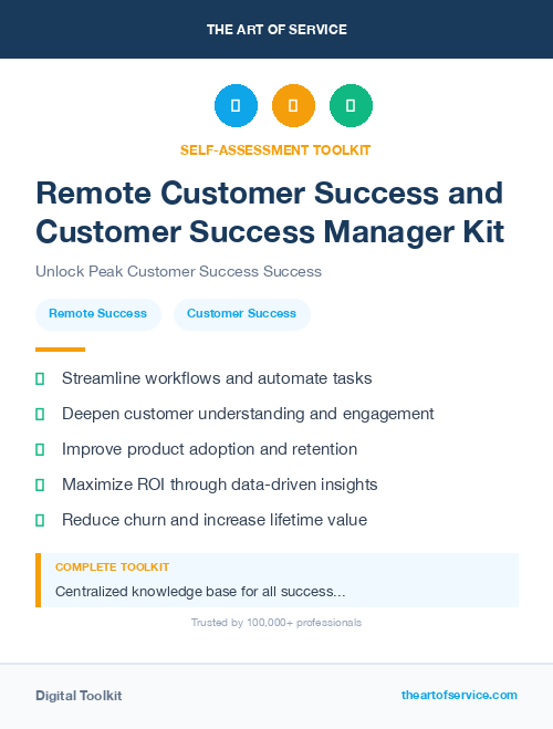 Remote Customer Success and Customer Success Manager Kit