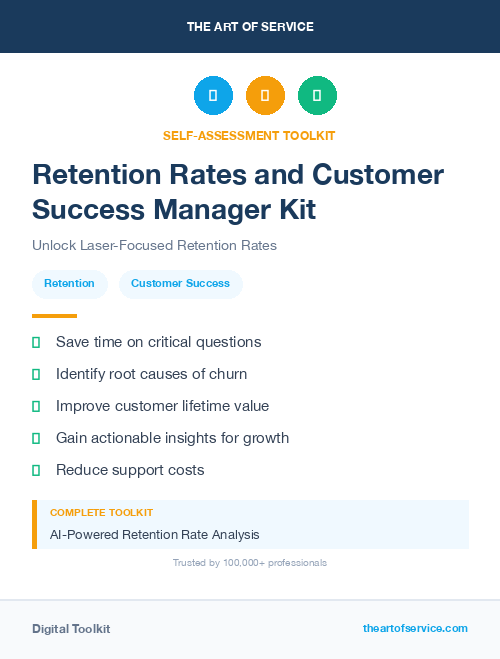 Retention Rates and Customer Success Manager Kit