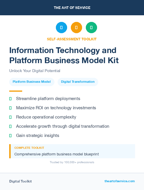 Information Technology and Platform Business Model Kit