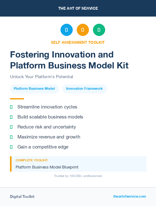 Fostering Innovation and Platform Business Model Kit