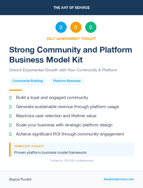 Strong Community and Platform Business Model Kit