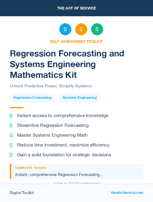 Regression Forecasting and Systems Engineering Mathematics Kit