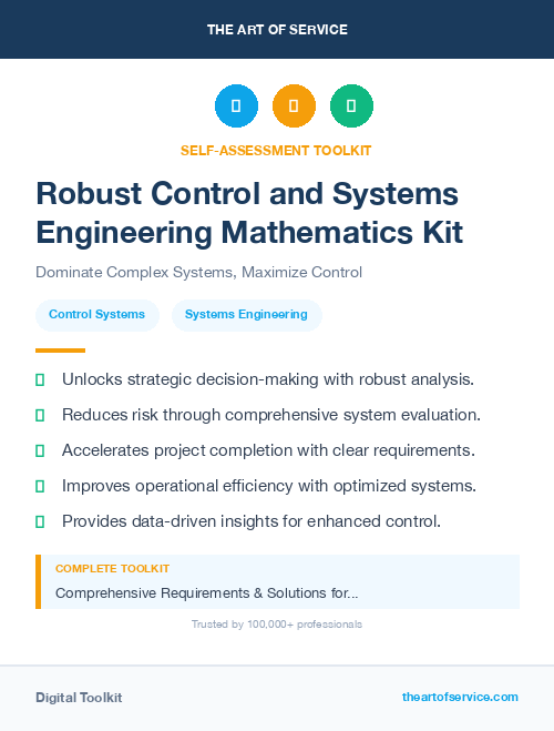Robust Control and Systems Engineering Mathematics Kit
