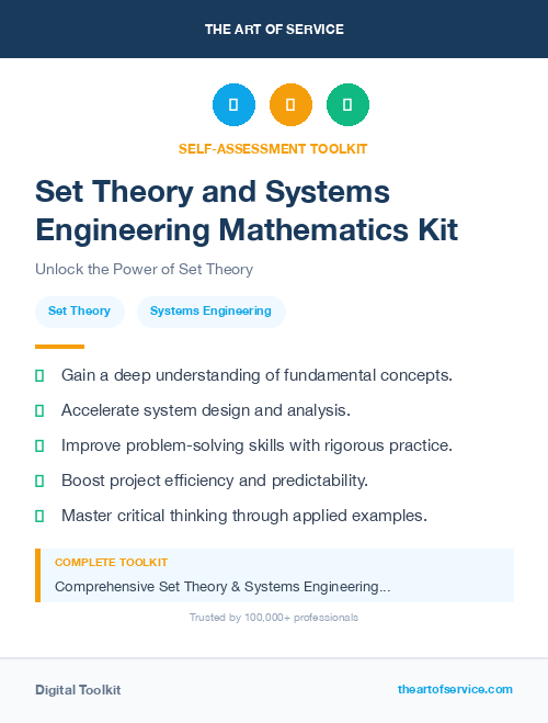 Set Theory and Systems Engineering Mathematics Kit