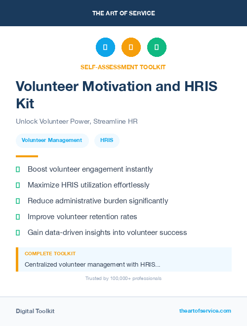 Volunteer Motivation and HRIS Kit