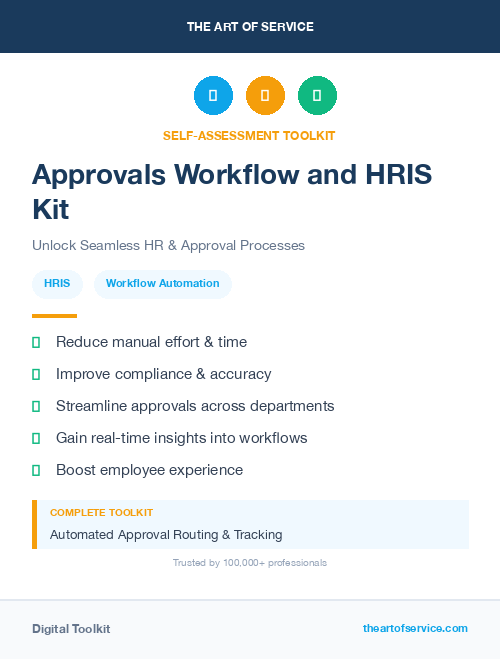 Approvals Workflow and HRIS Kit