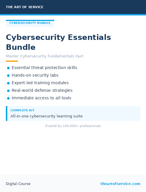 Cybersecurity Essentials Bundle