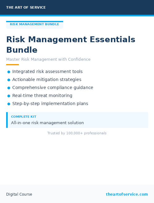 Risk Management Essentials Bundle
