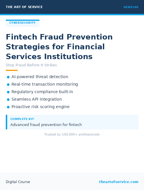 GEN3140 Fintech Fraud Prevention Strategies for Financial Services Institutions