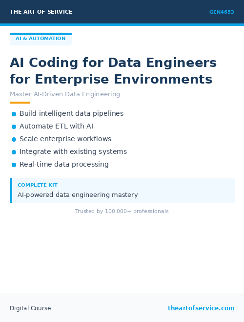 GEN4653 AI Coding for Data Engineers for Enterprise Environments