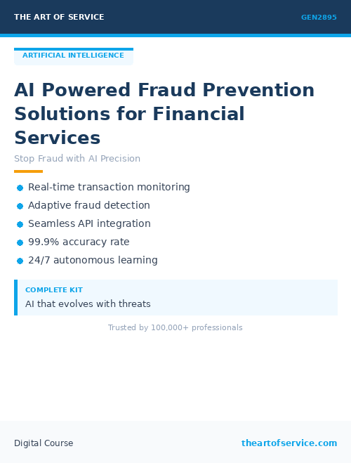 GEN2895 AI Powered Fraud Prevention Solutions for Financial Services