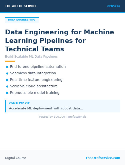 GEN5796 Data Engineering for Machine Learning Pipelines for Technical Teams
