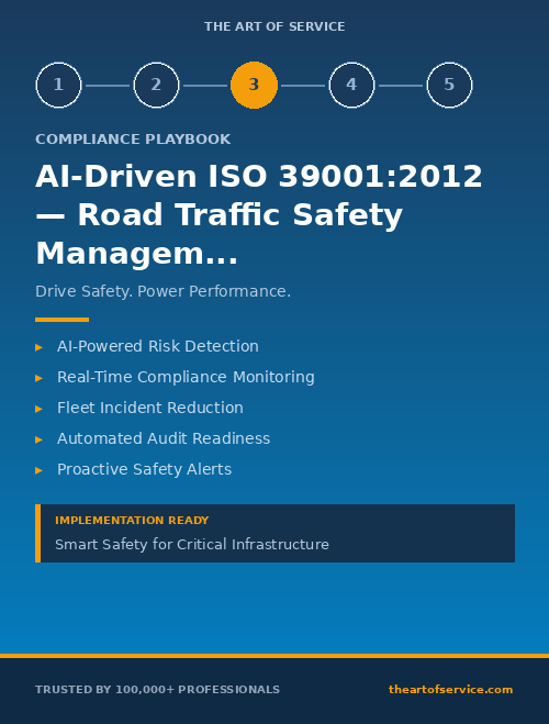 AI-Driven ISO 39001:2012 — Road Traffic Safety Management Implementation Guide for Energy & Utilities