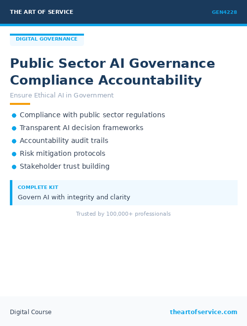 GEN4228 Public Sector AI Governance Compliance Accountability