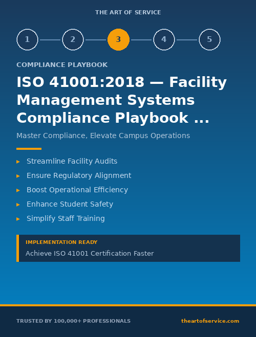 ISO 41001:2018 — Facility Management Systems Compliance Playbook for Education in United States