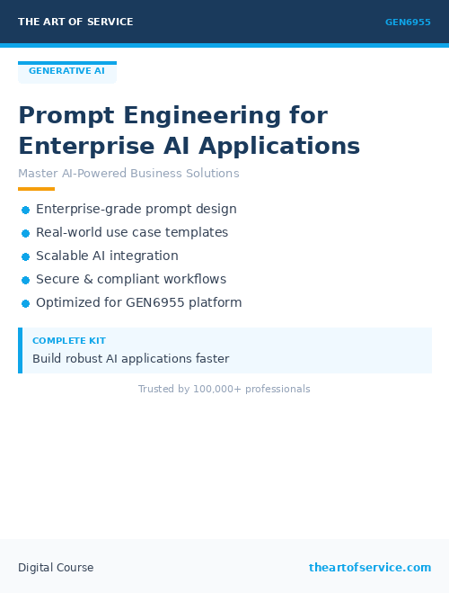 GEN6955 Prompt Engineering for Enterprise AI Applications