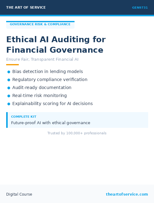 GEN9731 Ethical AI Auditing for Financial Governance