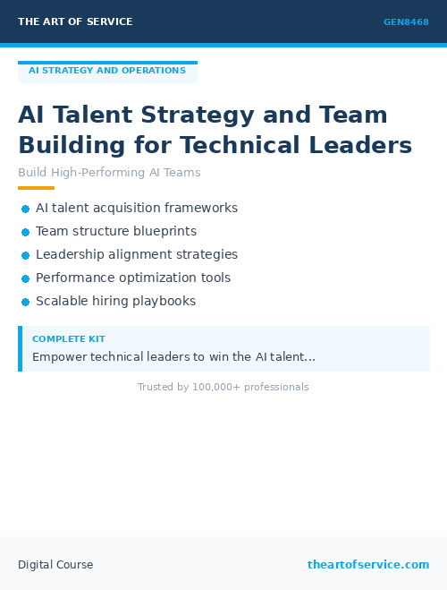 GEN8468 AI Talent Strategy and Team Building for Technical Leaders