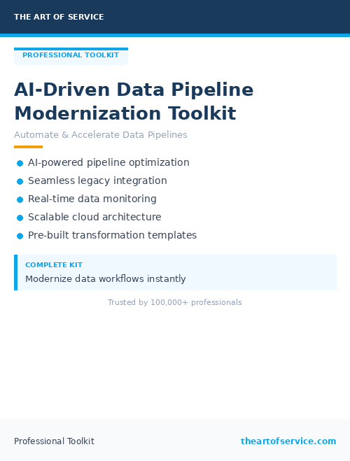 AI-Driven Data Pipeline Modernization Toolkit