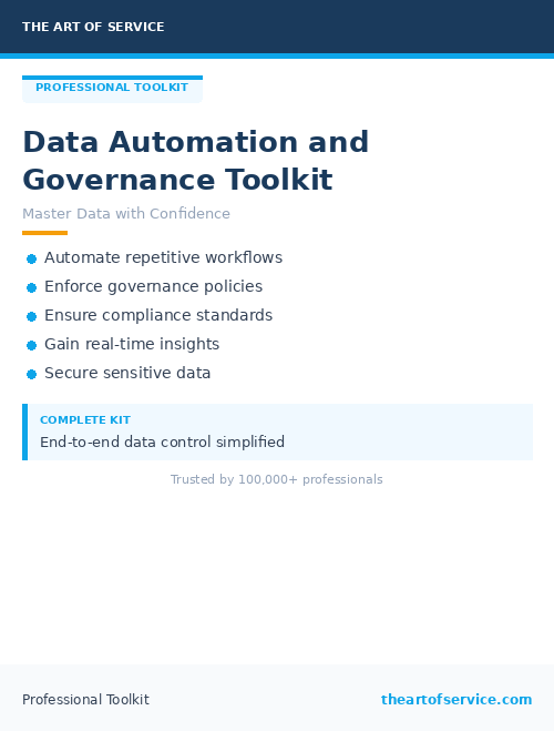 Data Automation and Governance Toolkit