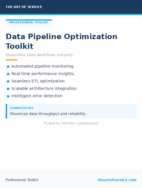 Data Pipeline Optimization Toolkit