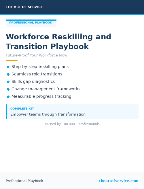 Workforce Reskilling and Transition Playbook