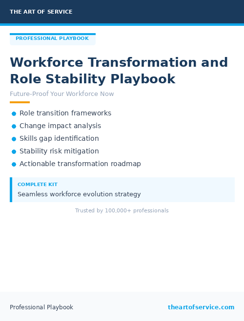 Workforce Transformation and Role Stability Playbook